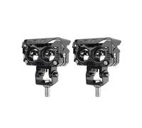 1 Paire De Projecteurs À Led 60 W À Double Lentille Pour Motos, Feux Antibrouillard Auxiliaires Bicolores Blancs