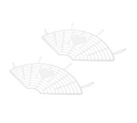 1 paire de protections de jupe de roue arrière en plastique 50 cm (blanc)