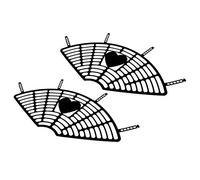 1 paire de protections de jupe de roue arrière en plastique de 50 cm (noir)