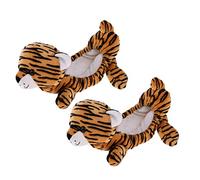 1 paire de protections fantaisie en tissu éponge pour patinage artistique, hockey - Taille 26-38 - Tigre