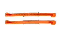 1 Paire de Protège-Lames Universels pour Patins, Couvercles en Plastique Durables et Robustes avec Ressort Réglable pour Hockey sur Glace et Patins Artistiques, 7 Choix de Couleurs (Orange)