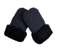 1 paire de protège-mains pour poussette bébé Gants doux et chauds pour parents Coupe-vent Main plus chaude et froide Protection Moufles Nylon Peluche Maternité