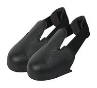 1 paire de protège-orteils en acier anti-écrasement - Supports de pieds avec sangles élastiques pour la protection des pieds - Sangle de fixation pour le travail et la marche