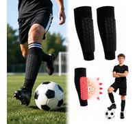 1 Paire de protège-Tibias de Football avec Manchon de Compression