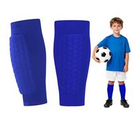 1 Paire de Protège-Tibias de Ski, Protège Tibia Foot Enfant, Protections de Football Anticollision Cellulaire, Fit Conforms to The Leg, Shin Pads Cover for Sports, Bleu, 5-10 Ans(XS)