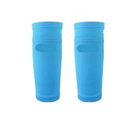 1 Paire de protège-Tibias Football, genouillères Sport, Manchons Mollet, Chaussettes Soutien des Jambes, Compression for Adulte pour Jeux de Football, Jogging, Courir(Blue,L)
