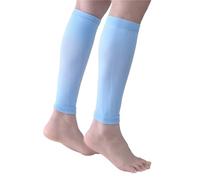 1 Paire de protège-Tibias Sport Unisexes, Chaussettes élastiques for Cuisses, Manchons Pression for Jambes, for Mollets pour Jeux de Football, Jogging, Courir(Light blue-1pair)