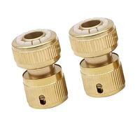 1 paire de raccords de tuyau d'arrosage en laiton à déconnexion rapide - Design résistant aux fuites pour robinet d'arrosage
