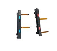 1 paire de rails coulissants gauche/droite de rechange for Joy-Con avec bouton SL/SR for Switch, réparation du contrôleur Joy-Con avec câble flexible(Blue red)
