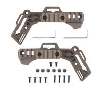 1 Paire de Rails Latéraux de Remplacement pour Casque Tactique, Rail Latéral Universel pour Casques Tactiques, Rail Standard Picatinny(Tan)