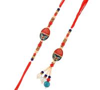 1 paire de Rakhi pour frère et Bhabhi Raksha Bandhan Bhaiya Bhabhi Rakhi Set Rakhi avec aimant de réfrigérateur You are My Hero et Roli Tilak