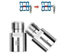 1 Paire de Rallonges de Pédale de Vélo Prolongateur De PéDale De VéLo Argenté en Acier Au Chrome MolybdèNe Entretoise De Pédale De Pied L + R de 20 mm/0.79 '' pour Vélo de Route Vélo de Montagne