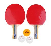 1 paire de raquettes de ping-pong à manche long + balles et housse