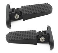 1 paire de repose-pieds arrière en aluminium pliables pour scooter électrique et véhicules, surfaces concaves antidérapantes