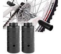 1 Paire de Repose-Pieds D'Essieu de Vélo, Pédale de Support Humain en Acier Universel, Couple de Spectacle Repose-Pieds Stunt Pegs pour Modifier Les Accessoires