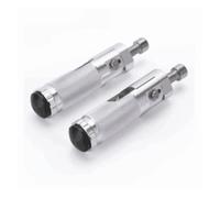 1 Paire De Repose-Pieds Pliables pour Pédales Arrière De Moto, Repose-Pieds Pliables pour Kawasaki Repose-Pieds pour Vélo(Argent)