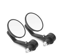 1 Paire De Rétroviseurs De Moto en Aluminium, 7/8 ", 22mm, Rétroviseur Rond, Extrémité De La Barre De Poignée, Rétroviseurs Latéraux pour Scooter Miroirs