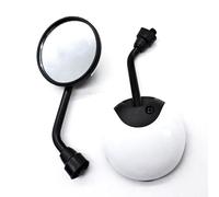 1 Paire De Rétroviseurs De Moto, Réflecteur Latéral Auxiliaire Rond, Pièces De Vélo Et De Scooter Miroirs