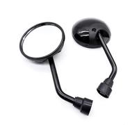 1 Paire De Rétroviseurs De Moto, Réflecteur Latéral Auxiliaire Rond, Pièces De Vélo Et De Scooter Miroirs