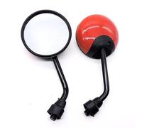 1 Paire De Rétroviseurs De Moto, Réflecteur Latéral Auxiliaire Rond, Pièces De Vélo Et De Scooter Miroirs