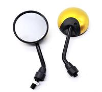 1 Paire De Rétroviseurs De Moto, Réflecteur Latéral Auxiliaire Rond, Pièces De Vélo Et De Scooter Miroirs