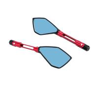 1 Paire de Rétroviseurs de Moto, Rétroviseur pour Scooter, Moto et électrombile (rouge)