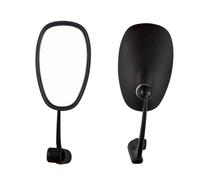 1 paire de rétroviseurs latéraux ovales rétro noirs en forme L Compatible With moto, fixation E9, compatibles avec SUZUK GN/CG Cafe Racer