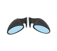 1 Paire De Rétroviseurs Latéraux Portière Voiture California Racing Universels Style Classique Rétroviseurs(Black*blue lens)