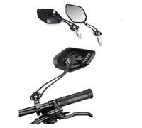 1 Paire De Rétroviseurs Latéraux Universels Réglables pour Moto, pour Guidon en Aluminium avec Vis De 8mm/10mm Rétroviseurs Moto(Black)