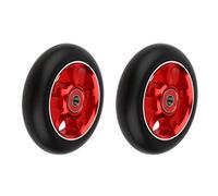 1 paire de roues de scooter en alliage d'aluminium AOD de 100 mm (rouge)