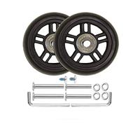1 paire de roues de valise de remplacement 70 * 19 mm avec roulements de 8 mm, 35 mm, 40 mm, clés de réparation pour valise et skate extérieur inline