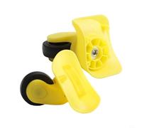 1 paire de roulettes de rechange pour chariot de valise, accessoire pour une installation facile (jaune S)