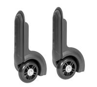 1 paire de roulettes de rechange pour réparation de valise, pratique et fluide, expérience de voyage, Noir