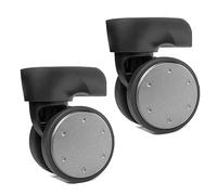 1 paire de roulettes de rechange pour valise à roulettes, boîte à bagages, rotation à 360 degrés, kit de réparation robuste pour roue de bagage, pièce de rechange, un