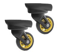 1 paire de roulettes de rechange pour valise à roulettes, boîte à bagages, rotation à 360 degrés, kit de réparation robuste pour roue de bagage, pièce de rechange, un