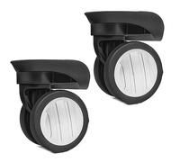 1 paire de roulettes de rechange pour valise à roulettes, boîte à bagages, rotation à 360 degrés, kit de réparation robuste pour roue de bagage, pièce de rechange, un