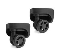 1 paire de roulettes de rechange pour valise à roulettes, boîte à bagages, rotation à 360 degrés, kit de réparation robuste pour roue de bagage, pièce de rechange, un