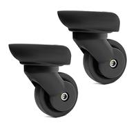 1 paire de roulettes de rechange pour valise à roulettes, boîte à bagages, rotation à 360 degrés, kit de réparation robuste pour roue de bagage, pièce de rechange, un
