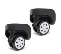 1 paire de roulettes de rechange pour valise à roulettes, boîte à bagages, rotation à 360 degrés, kit de réparation robuste pour roue de bagage, pièce de rechange, un