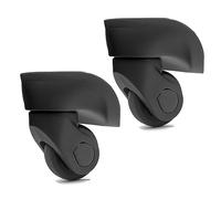 1 paire de roulettes de rechange pour valise à roulettes pivotantes à 360 degrés, un