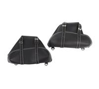 1 Paire De Sacoches Latérales De Moto En Cuir PU Sacoches Classiques Pour Outils De Moto Universelles Pour Cafe Racer CB Style Japonais Personnalisé Sacoche De Selle De Moto Universelle(Black)