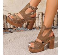 1 paire de sandales à talons hauts confortables et polyvalentes, convenant pour sortir, les vacances et les fêtes EUR36,EUR37,EUR38,EUR39,EUR40,EUR41,EUR42,EUR43