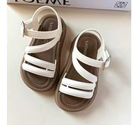 1 paire de sandales blanches en PVC au design ajouré, de style élégant et mignon, convenant pour les vacances d'été EUR34,EUR35,EUR21,EUR22,EUR23,EUR24,EUR25,EUR26,EUR27,EUR28,EUR29,EUR30,EUR31,EUR32,