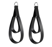 1 paire de sangles de Pilates à double boucle avec anneaux en D pour étirements flexibles et entraînement de gym, équipement de yoga, fitness, double boucle