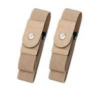 1 paire de sangles extensibles réglables pour ceinture sans boucle | Ceintures sans boucle pour le travail décontracté, le golf, les pantalons, les jeans, les robes