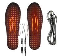 1 Paire de Semelles Chauffantes Rechargeables par USB, Semelles Chauffantes Électriques, 3 Niveaux de Réglage de la Température, pour Randonnee Motocyclisme Camping Ski(39-40)