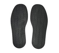 1 paire de semelles complètes, 32,2 x 12,5 cm/12,7 x 4,9 pouces, antidérapantes, réduction du bruit, semelle en caoutchouc pour femmes et hommes, protection du bas du talon pour (Noire)