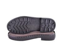 1 paire de semelles complètes pour réparation de chaussures de travail, semelle extérieure en caoutchouc de rechange pour chaussures de travail, demi-semelle et semelle intérieure à talons (noir foncé