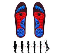 1 paire de semelles de thérapie magnétique - Semelles orthopédiques en gel d'acupression et de réflexologie - Soulagement de la fasciite plantaire - Pour homme et femme - Soutien de la santé des pieds