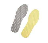 1 paire de semelles intérieures de sport - Soutien de la voûte plantaire - Respirantes et absorbant la transpiration - Semelle souple - Coussin de chaussures en latex (5 mm, gris, EU37-38)